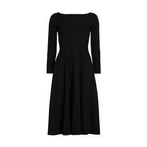 New Reformation Wiley Long Sleeve CottonJersey black Dress Size Small